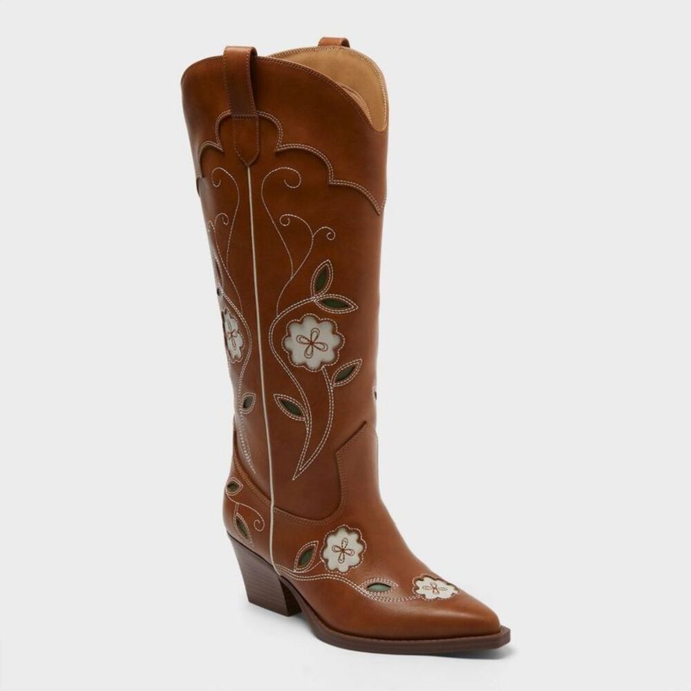 Women's Cosette Tall Boots - Universal Thread Cognac 10